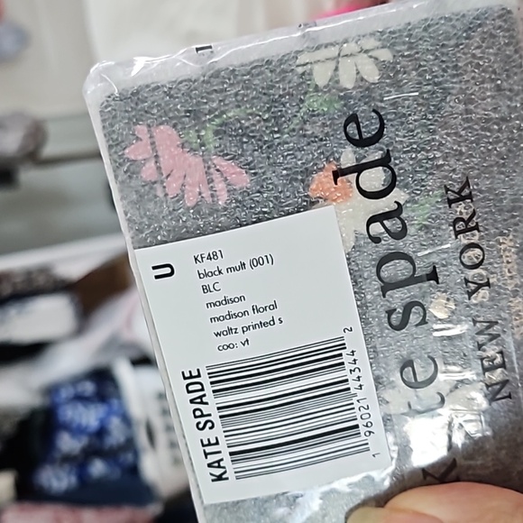 NWT! Kate Spade New York Madison Floral Waltz Small Slim Card Case - Picture 4 of 4